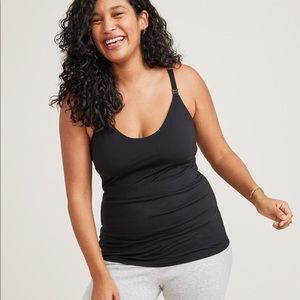 Hatch Maternity 24/7 nursing tank black L breastfeeding large